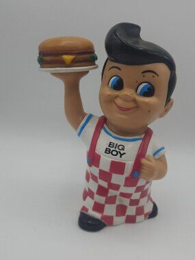 Vintage Big Boy Coin Bank Hamburger Elias Brothers 8" Funko Statue 1999